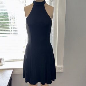 Rampage Black Halter Mini Dress